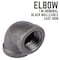 B & K STZ Industries 1 in. FIP each X 1 in. D FIP Black Malleable Iron 90 Degree Elbow 310UPE90-1 - alternate 2